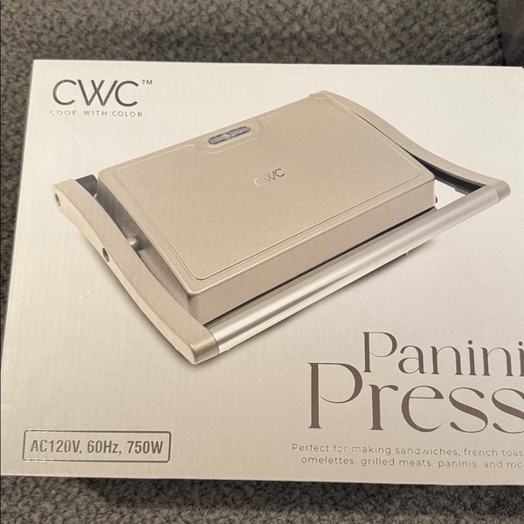 CWC (Cook With Color) Panini Press NIB - Picture 2 of 3